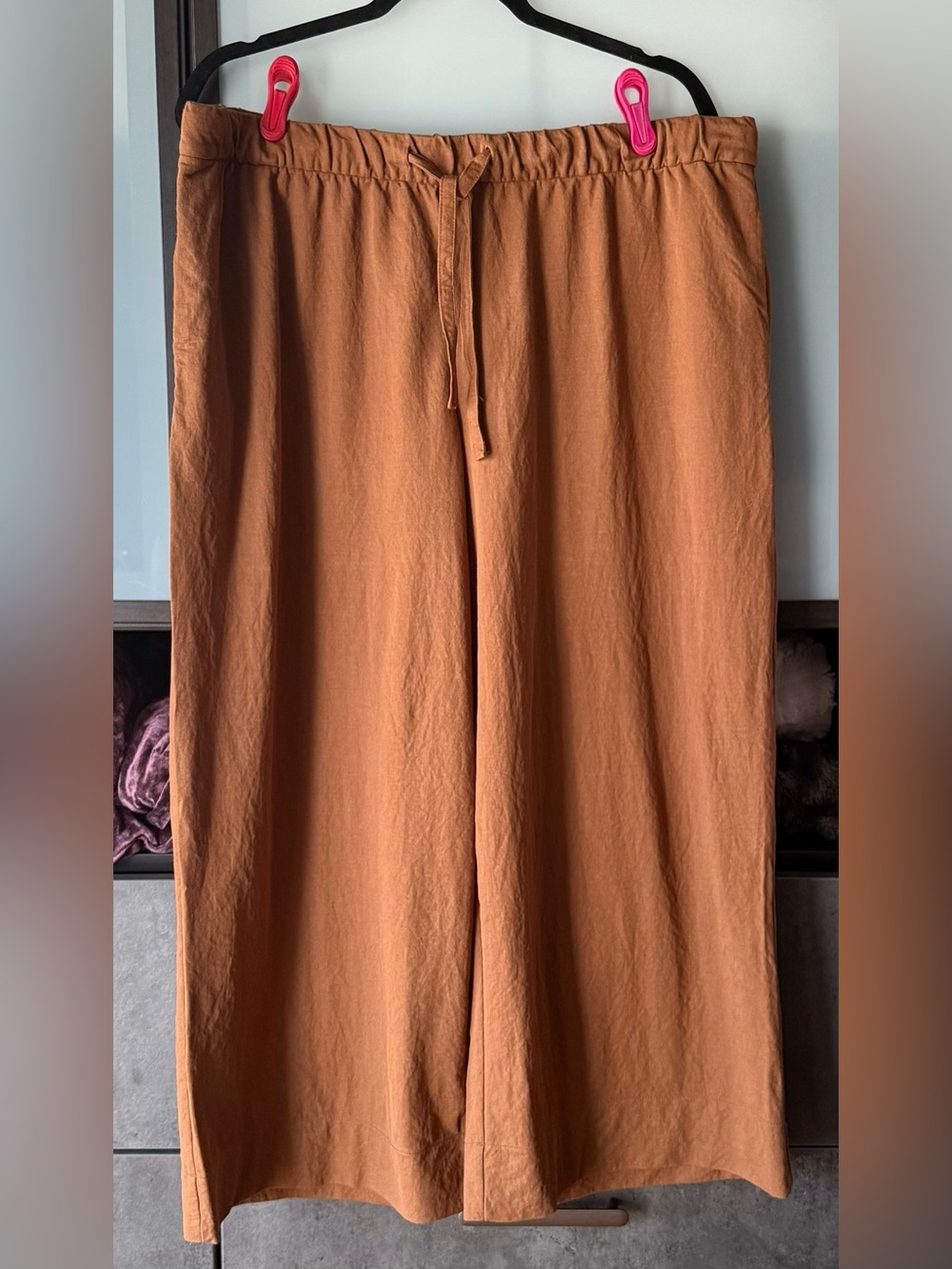 Reitmans XXL Wide Leg Piqué Crop Pant